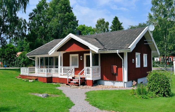 Schweden Immobilien - Schwedenvilla am Rande des Dörfchens Drängsered in der eindrucksvollen Provinz HALLAND