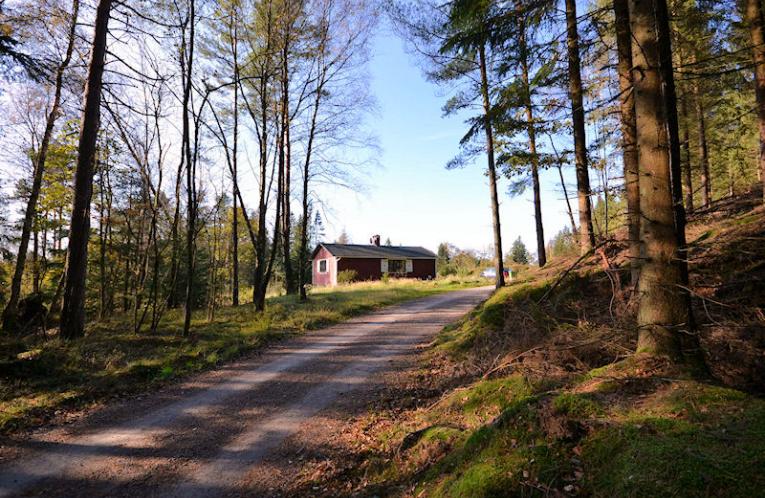 Schweden Immobilien - Hishult - gemütliches Ferienhaus in schön einsamer Lage im südlichsten Halland. Nahe  Kattegattküste